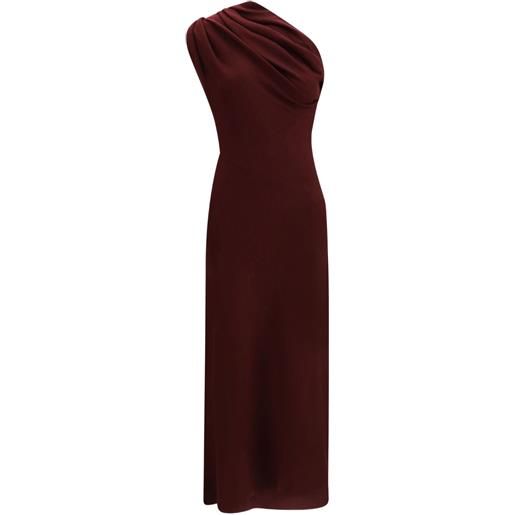 KHAITE abito monospalla drappeggiato - rosso