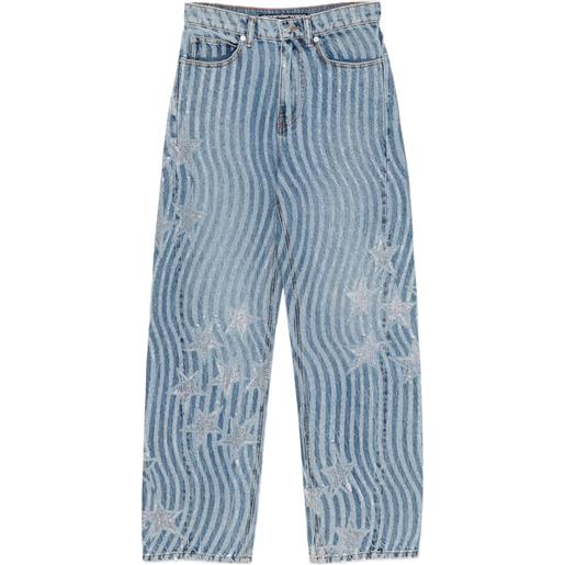 Alexander Wang jeans con decorazione - blu