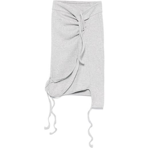 Ottolinger minigonna a coste - grigio