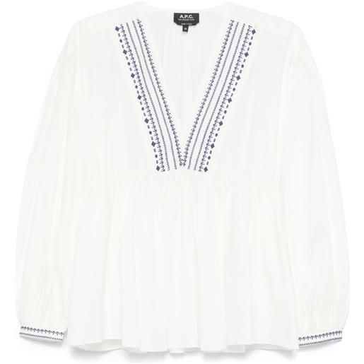 A.P.C. blusa vera - bianco