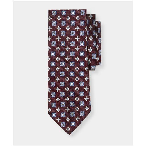 Brooks Brothers micro effect silk tie burgundy