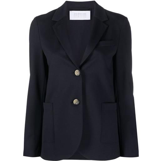 Harris Wharf London blazer con orlo rotondo - blu