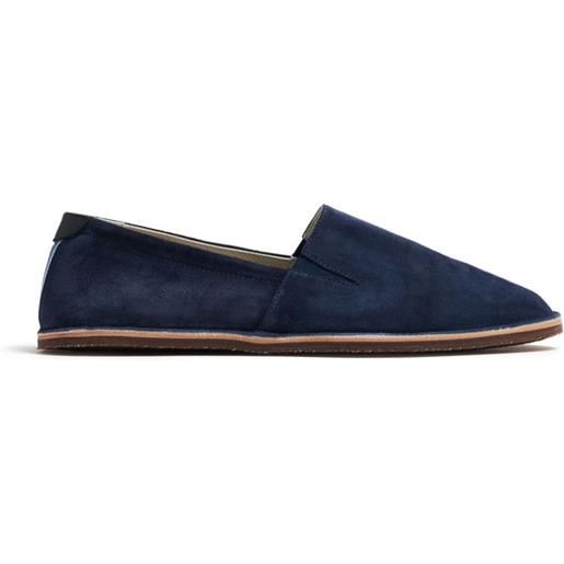 Brunello Cucinelli Kids mocassini con dettaglio a righe - blu