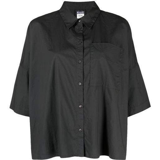 Kristensen Du Nord camicia crop con tasche - grigio
