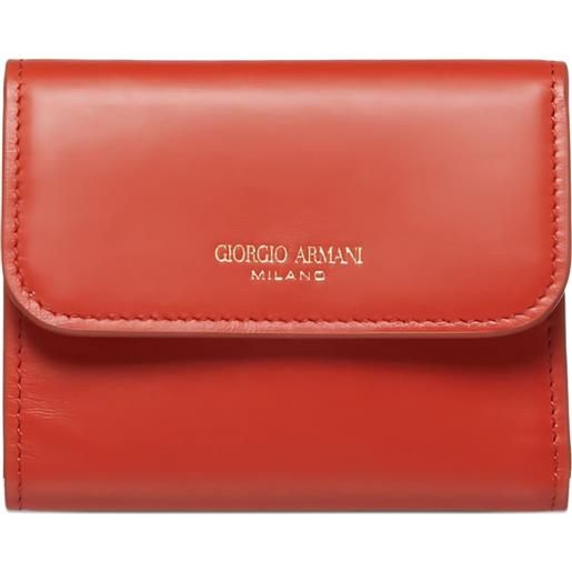 Giorgio Armani portafoglio con placca logo - arancione