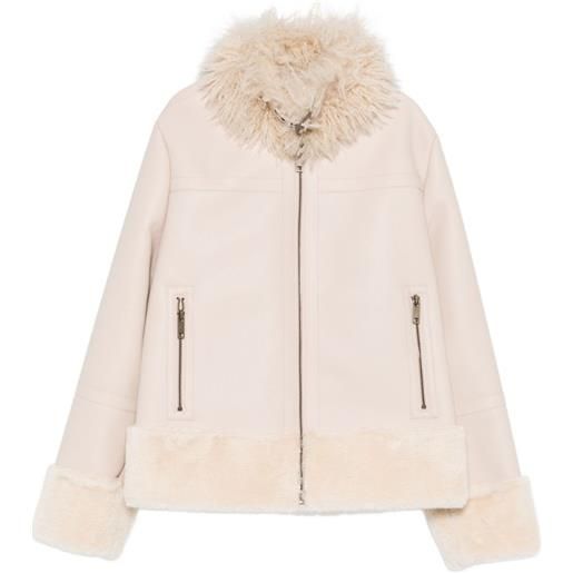 TWINSET giacca con zip - toni neutri