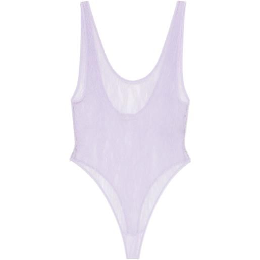 WARDROBE.NYC body con pizzo - viola
