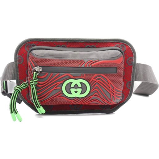 Gucci Pre-Owned - marsupio gg anni 2010 - uomo - nylon - taglia unica - rosso