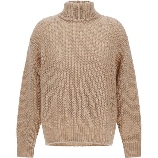Herno maglione a coste a collo alto - toni neutri