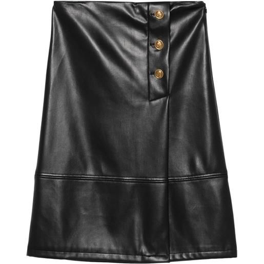 TWINSET gonna midi con bottoni - nero