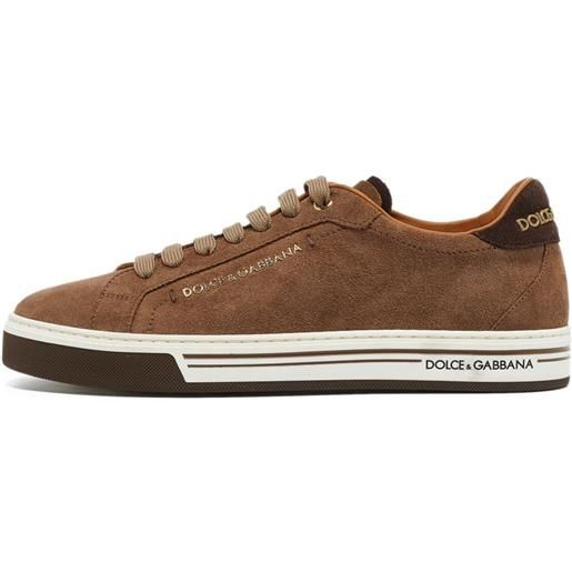 Dolce & Gabbana Pre-Owned - sneakers in pelle scamosciata - uomo - pelle/gomma/pelle scamosciata - 39 - marrone