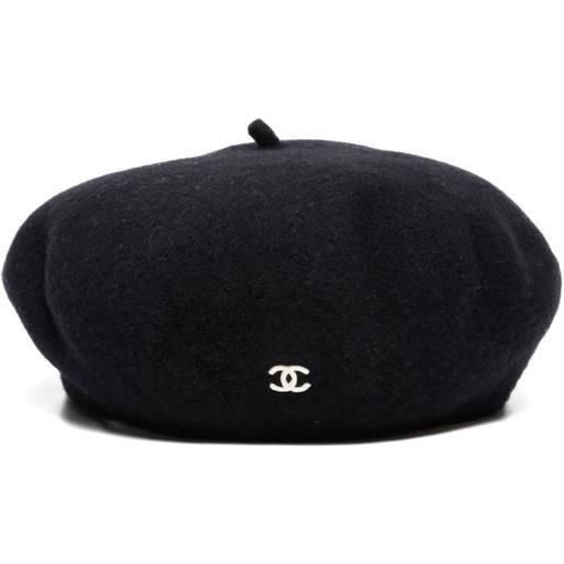 CHANEL Pre-Owned - basco in lana 1998 - donna - lana - taglia unica - nero