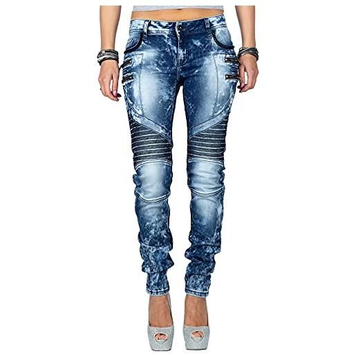 Cipo & Baxx da donna jeans wd361-bans blu w26/l34