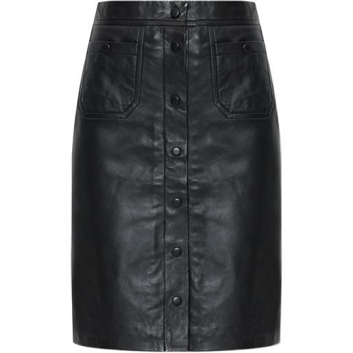 MUNTHE gonna locus in pelle - nero