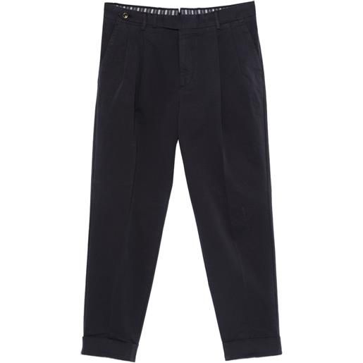 PT Torino pantaloni sartoriali con pieghe - blu