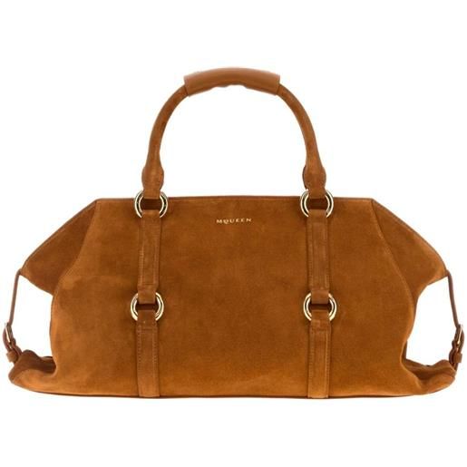 Alexander McQueen borsa tote farringdon media - marrone