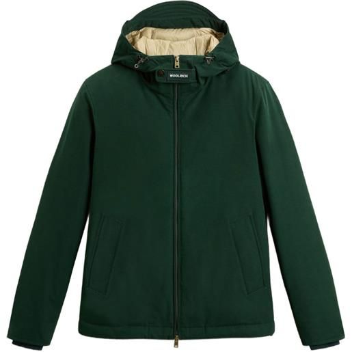Woolrich giacca in cotone con cappuccio - 6518 green