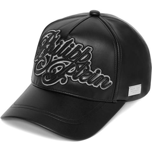 Philipp Plein cappello da baseball con ricamo - nero