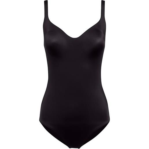 Wolford body con scollo a v - nero