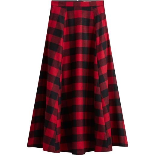 Woolrich gonna a quadri - rosso