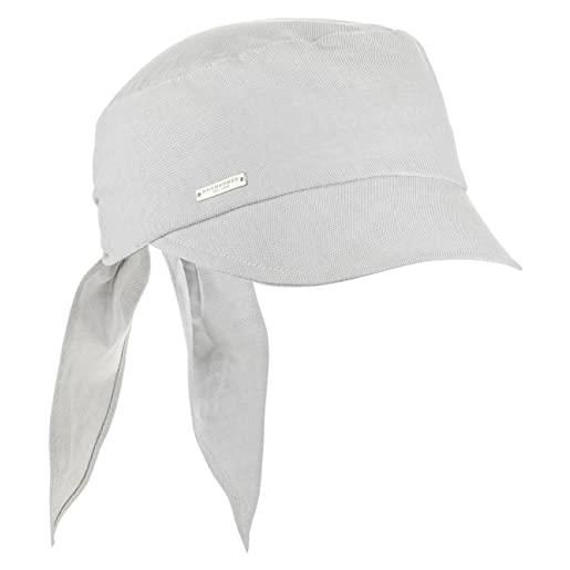 Seeberger cappellino da donna cotton chambray berretto piatto visiera taglia unica - raspberry
