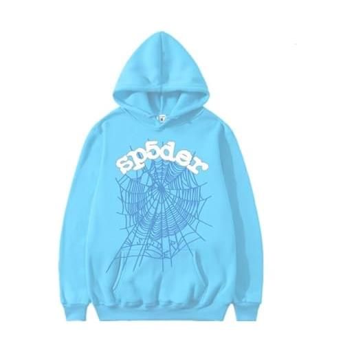 CheJooe felpa da donna con cappuccio y2k stampa lettera oversize felpa a maniche lunghe da uomo casual baggy pullover hoodies. Tops coppie autunno felpe cappotti abbinati vestiti streetwear, 00-cielo