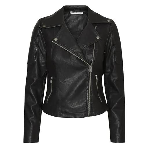 NOISY MAY nmrebel pu jacket donna giacca in similpelle nero m 100% poliestere
