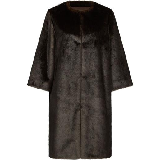 LouLou de Saison cappotto con maniche a 3/4 - marrone