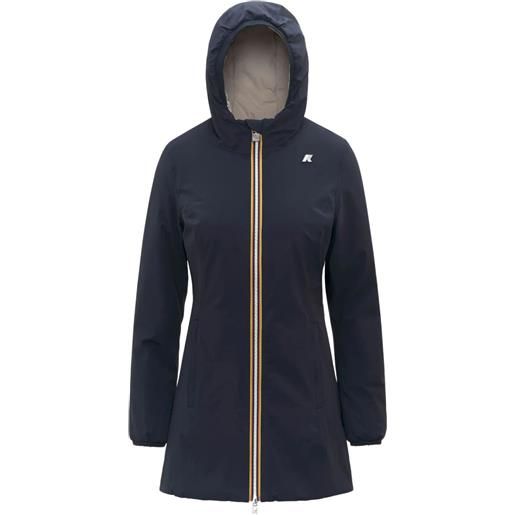 K-Way piumino in cashmere - blu