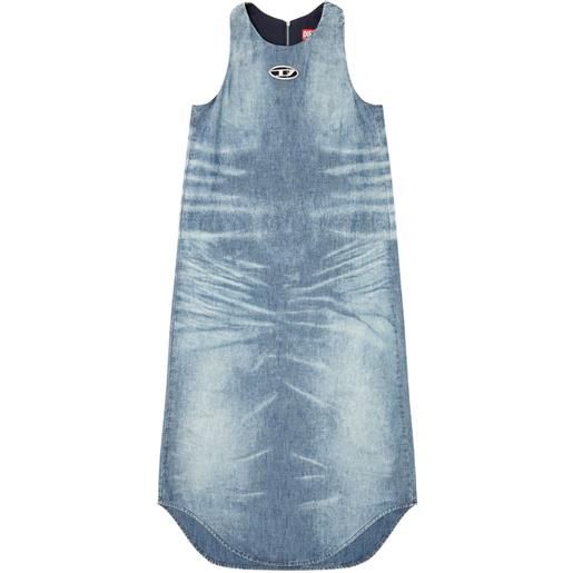 Diesel abito denim smanicato lina - blu