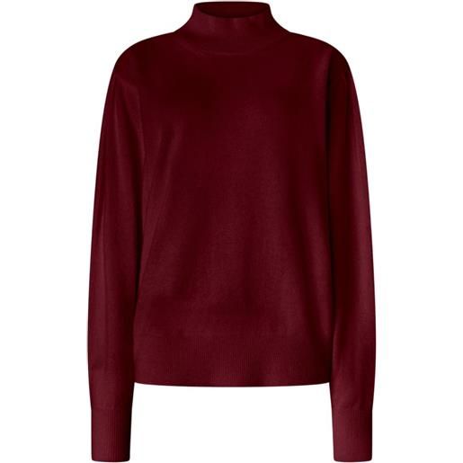 Genny maglione a collo alto - rosso