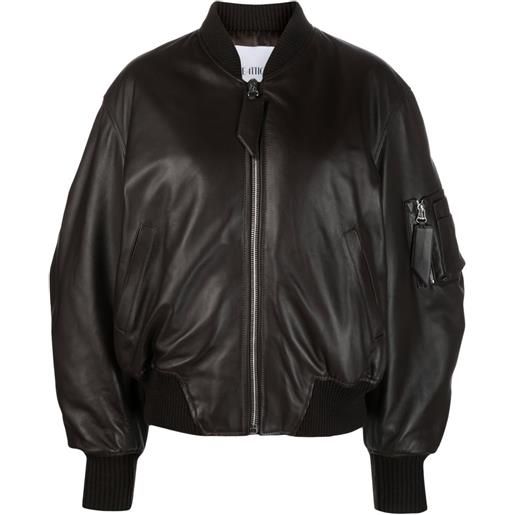 The Attico bomber in pelle - marrone