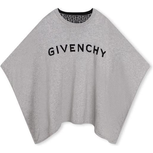 Givenchy Kids mantella con motivo 4g - grigio