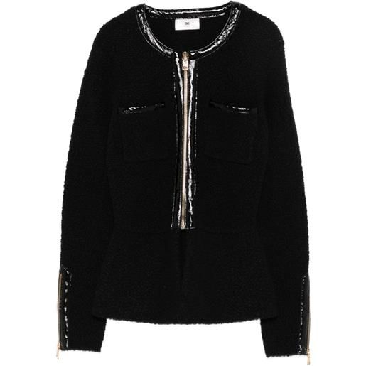 Elisabetta Franchi cardigan con zip - nero