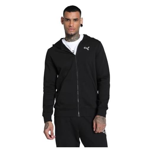 Puma better essentials felpa da uomo con cappuccio e zip intera