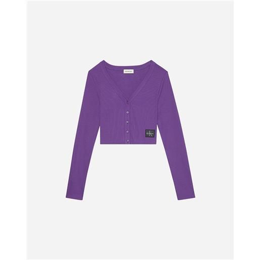 Calvin Klein Jeans basic w - t-shirt - donna - viola