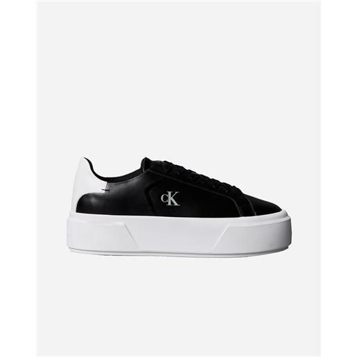 Calvin Klein Jeans flatform lace up leather w - scarpe sneakers - donna - nero