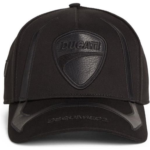 DSQUARED2 x ducati cappello da baseball con logo ricamato - nero