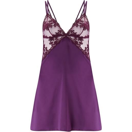 Fleur Of England sottoveste con ricamo - viola