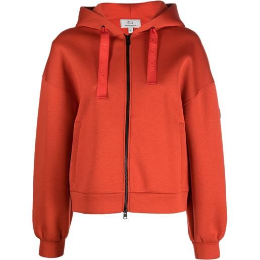Woolrich felpa con zip - rosso