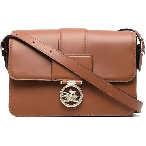 Longchamp borsa a tracolla box-trot - marrone