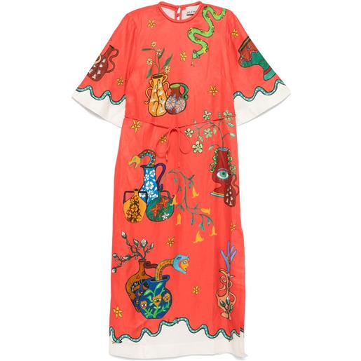 ALEMAIS abito modello t-shirt rose - arancione