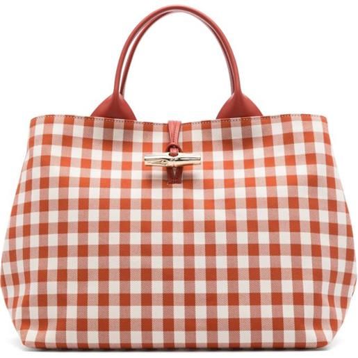 Longchamp borsa tote le roseau grande - marrone