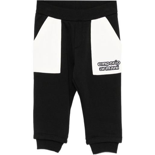 Emporio Armani Kids pantaloni con logo asv - blu
