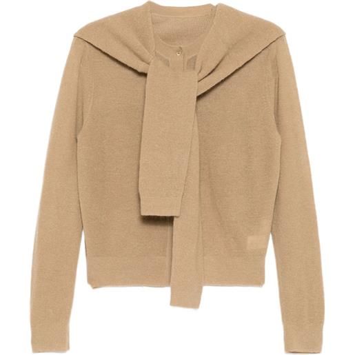 JNBY cardigan drappeggiato - marrone