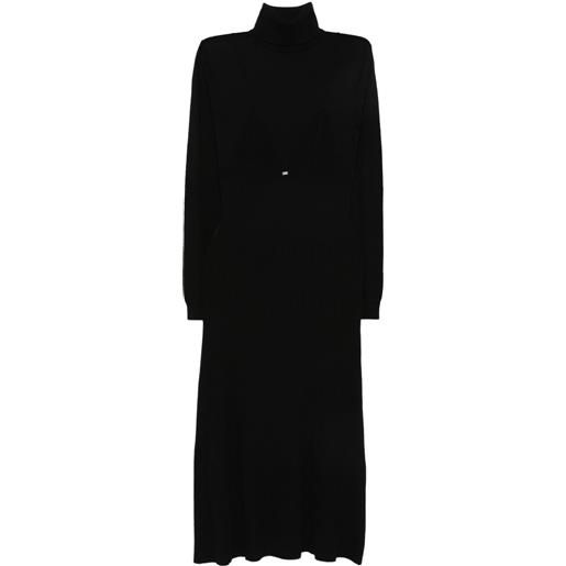Elisabetta Franchi abito a collo alto - nero