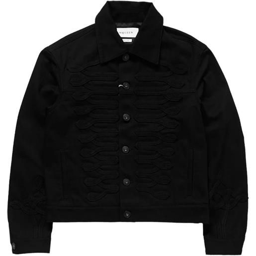 Alexander McQueen giacca-camicia denim - nero