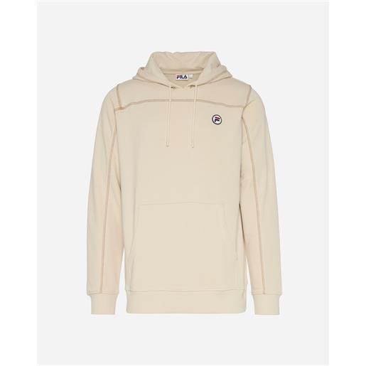 Fila small patch m - felpa - uomo - bianco