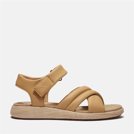Timberland - sandalo con cinturino posteriore belmar waves da donna in beige, donna, beige, taglia: 36