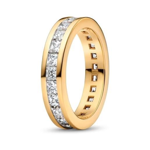 Anello Infinito In Oro Giallo 9 Carati - Confezione Regalo Da Donna (misura K-Q) - Italia - Foto 2